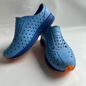Kids Native Robbie Sugarlite Blue Slip-ons Size 13